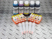 Kit # 9 - Refillable cartridge kit for the Canon printers that use 1 x PGI-250  and 4 x CLI-251 cartridges