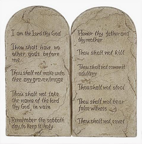 Ten Commandments (Decalogue) - Large 10 Commandments - Photo Museum Store Company