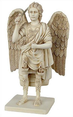 Archangel Michael with the scales of justice - Photo Museum Store Company