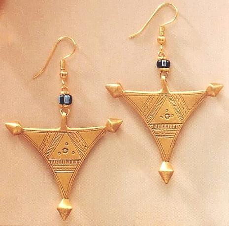Tuareg Cross Earrings - African - Photo Museum Store Company