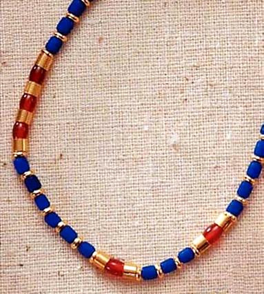 Thebes Single Strand Necklace - Egyptian, c. 960 B.C. - Photo Museum Store Company