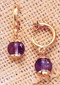 Middle Kingdom Amethyst Earrings - Egyptian, 2100 - 1700 B.C. - Photo Museum Store Company