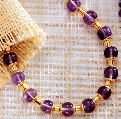 Middle Kingdom Amethyst Necklace -  Egyptian, 2100 - 1700 B.C. - Photo Museum Store Company