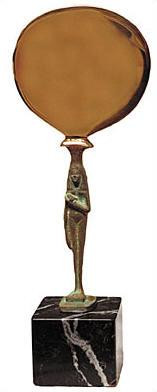 Mirror of Isis - Louvre Museum, Paris. 21th Dynasty 1000 B.C. - Photo Museum Store Company