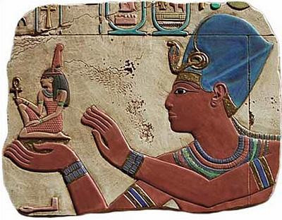 The Offering of Maat - Painted, Temple of Abydos, Egypt - 1317 B.C. - Photo Museum Store Company