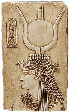 Cleopatra Relief (Posing as Isis) - Temple of Denderah, Egypt. 35 B.C. - Photo Museum Store Company