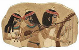 Egyptian Musicians :  Tomb of Nakht, Egypt. Dynasty XVIII 1450 B.C. - Photo Museum Store Company