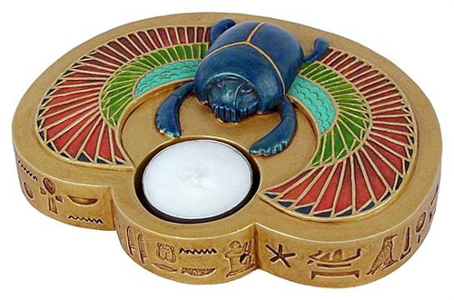 Egyptian Scarab candle holder : - Photo Museum Store Company
