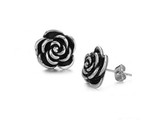 Three Graces Rose Earrings, sterling - from the collections at the Hillwood Museum & Gardens - Photo Museum Store Compan
