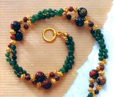 Jade & Jasper Twist Necklace, Gemstone - Photo Museum Store Company