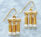 Classical Golden Triple Drop Earrings - Photo Museum Store Company