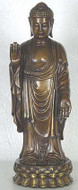 Standing Buddha in pose of dispelling fear and protection - Photo Museum Store Company