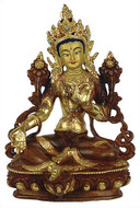 Green Tara, 8H gold plated - Photo Museum Store Company