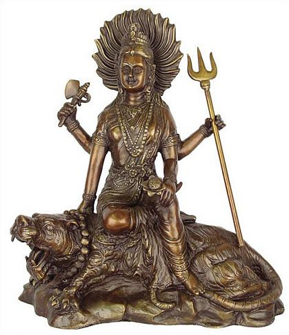 Durga seated on a tiger - Photo Museum Store Company