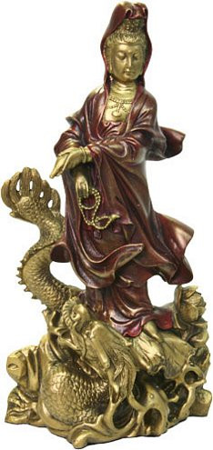 Kuan-Yin on a dragon - Photo Museum Store Company