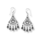 Imperial Collection - Indian Inspired  Five Drop Dangle Earrings - Photo Museum Store Company