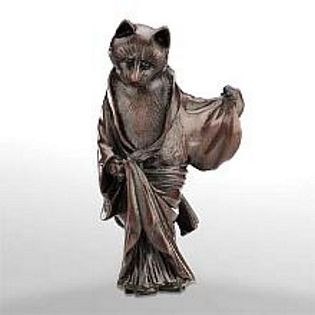 Cat in a Robe - Japanese Netsuke - Photo Museum Store Company