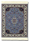 Jaipur Contemporary: Blue Group Indian Miniature Rug & Mouse Pad - Photo Museum Store Company
