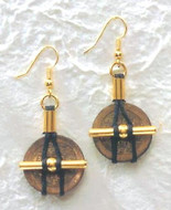 I Ching Coin with Cord Earrings - Chinese Ch'ing Dynasty - Photo Museum Store Company