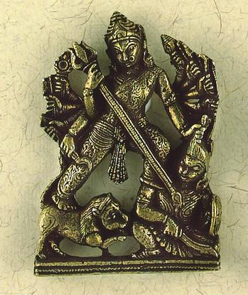 Durga Small Figurine : Hindu & Buddhist Figurines - Photo Museum Store Company