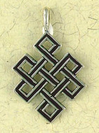Eternity Knot Pendant on Cord : Hindu & Buddhist Collection - Photo Museum Store Company