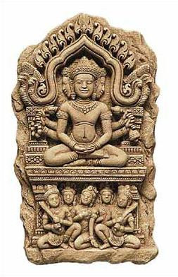 Brahma Relief - He is the lord of creation and wisdom. Brahma has