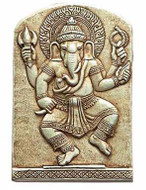 Small Dancing Ganesh Relief - Photo Museum Store Company
