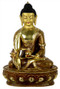 Medicine Budha, 13" gold plated - Photo Museum Store Company