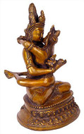 Buddha-Shakti on lotus base - Gold Plated Bronze - Photo Museum Store Company