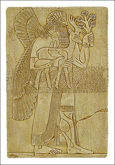 Assyrian Protective Spirit - Palace of Assurnasirpal II Nimrud, Assyria ca 875-860 B.C. - Photo Museum Store Company