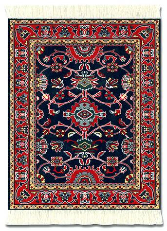 Deep Blue Bergamo Turkish Miniature Rug | Museum Store Company gifts