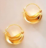 Fulani Hoop Earrings, vermeil - West African - Photo Museum Store Company