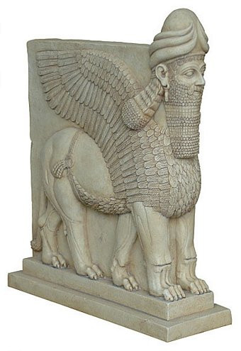 Assyrian Lamassu Winged Lion - Metropolitan Museum of Art, New York, 883  859 B.C. - Photo Museum Store Company