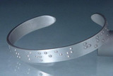 William Shakespeare (The Touches of Sweet Harmony) Braille Cuff Bracelet - Photo Museum Store Company