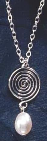 Celtic Swirl Drop Pendant & Necklace - Photo Museum Store Company