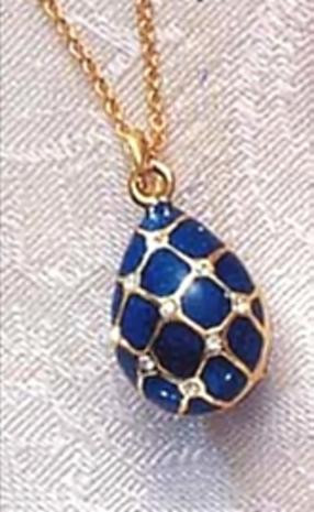 Imperial Blue Argyle Egg Pendant | Museum Store Company gifts Imperial Blue Argyle Egg Pendant | Museum Store Company gifts