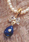 Imperial Blue Egg on Bow with Pearl Necklace - Faberge Inspired - Russia, 18th - 19th Century - Photo Museum Store Compa