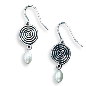 Celtic Swirl Drop Earrings - Photo Museum Store Company