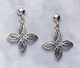 Viking Diamond Shape Earrings, sterling - Scandinavian, 9th - 11th Centuries - Photo Museum Store Company