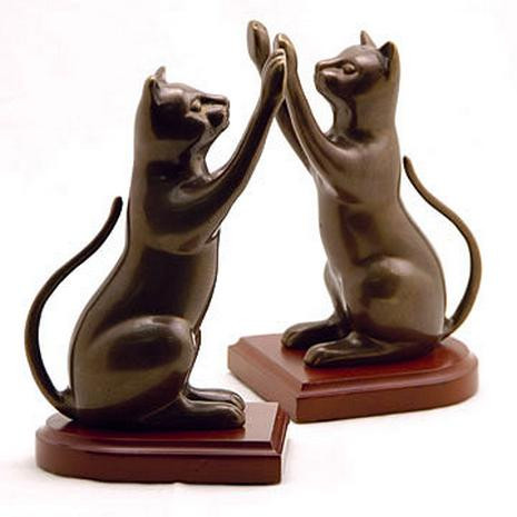 Curious Cat Bookends - Pair - Photo Museum Store Company