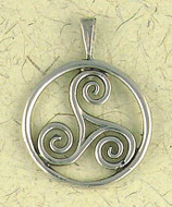 Talisman of the Sacred Three Pendant on Cord : Celtic and Irish Collection - Photo Museum Store Company