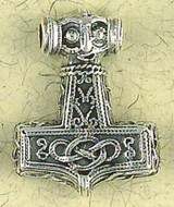 Thor's Hammer Pendant on Cord : Norse and Viking Collection - Photo Museum Store Company