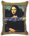 Giggling Mona Lisa Pillow - Laughing Pillow - Photo Museum Store Company