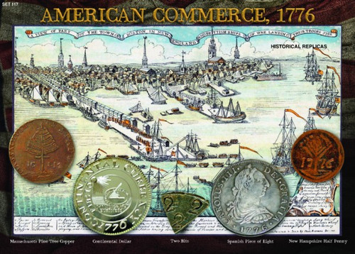 American Commerce 1776 - Early American Pennies and Dollars - Photo Museum Store Company