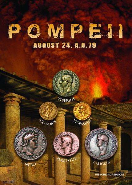 Pompeii - Roman Coins and the Coins buried by Mount Vesuvius (79AD) - Photo Museum Store Company