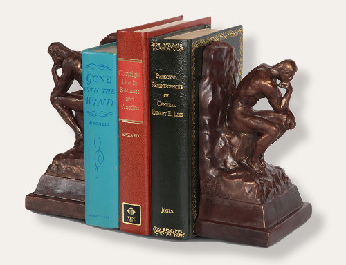 Thinker Bookends, Rodin, Original Baltimore Museum of Art - Photo Museum Store Company