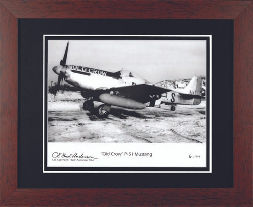 Old Crow P51 Mustang - Autographed and Signed by Bud Anderson - Photo Museum Store Company