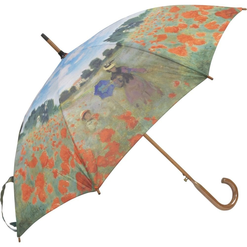 Monet Poppy Field Auto Stick Umbrella