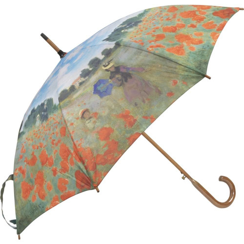 Monet Poppy Field Auto Stick Umbrella- Photo Museum Store Company