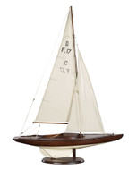 Dragon Olympic Sail Racer, Regatta Racer -  Antique Finish - Photo Museum Store Company